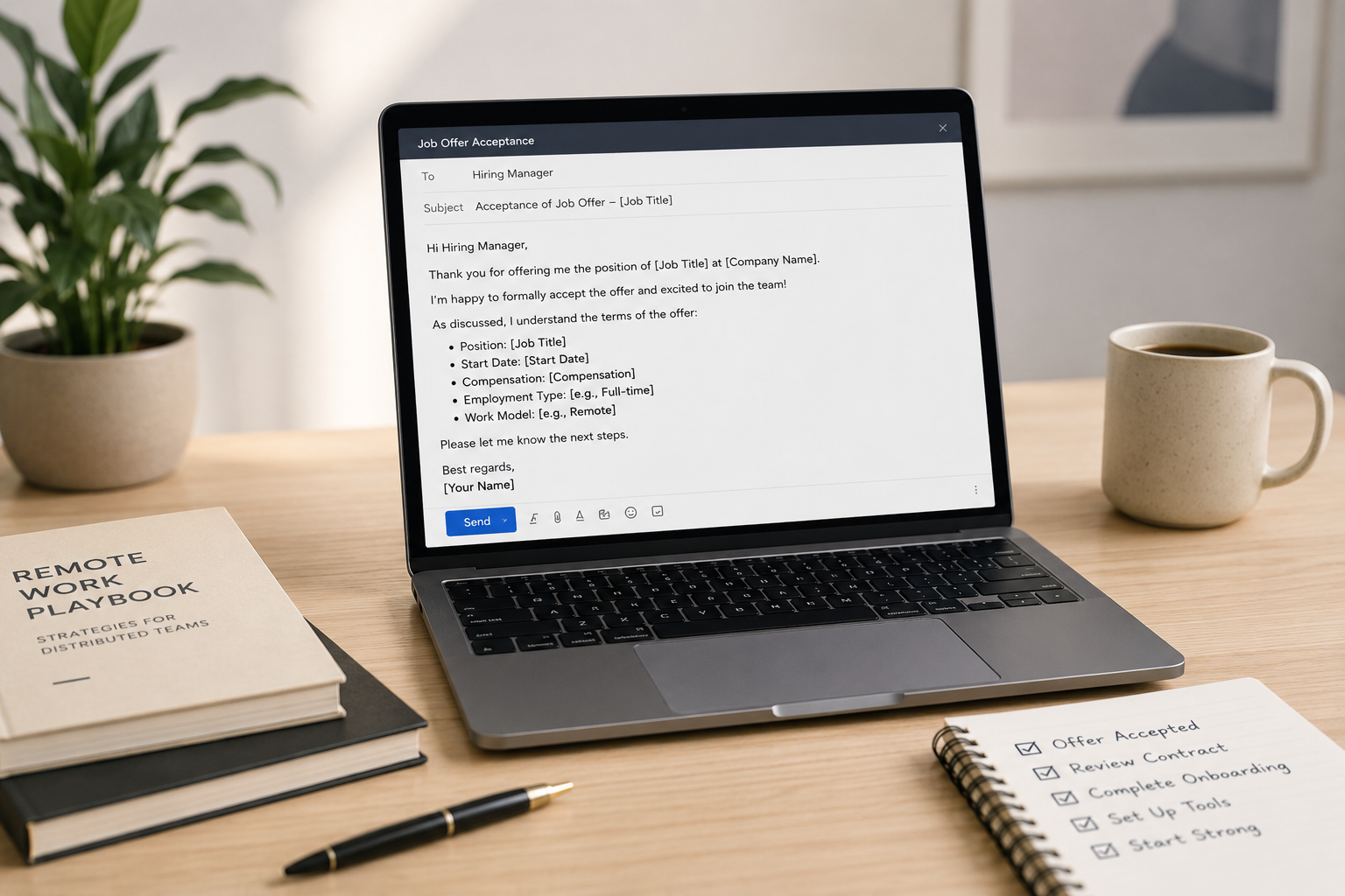 Job Offer Acceptance Email Sample [2026]