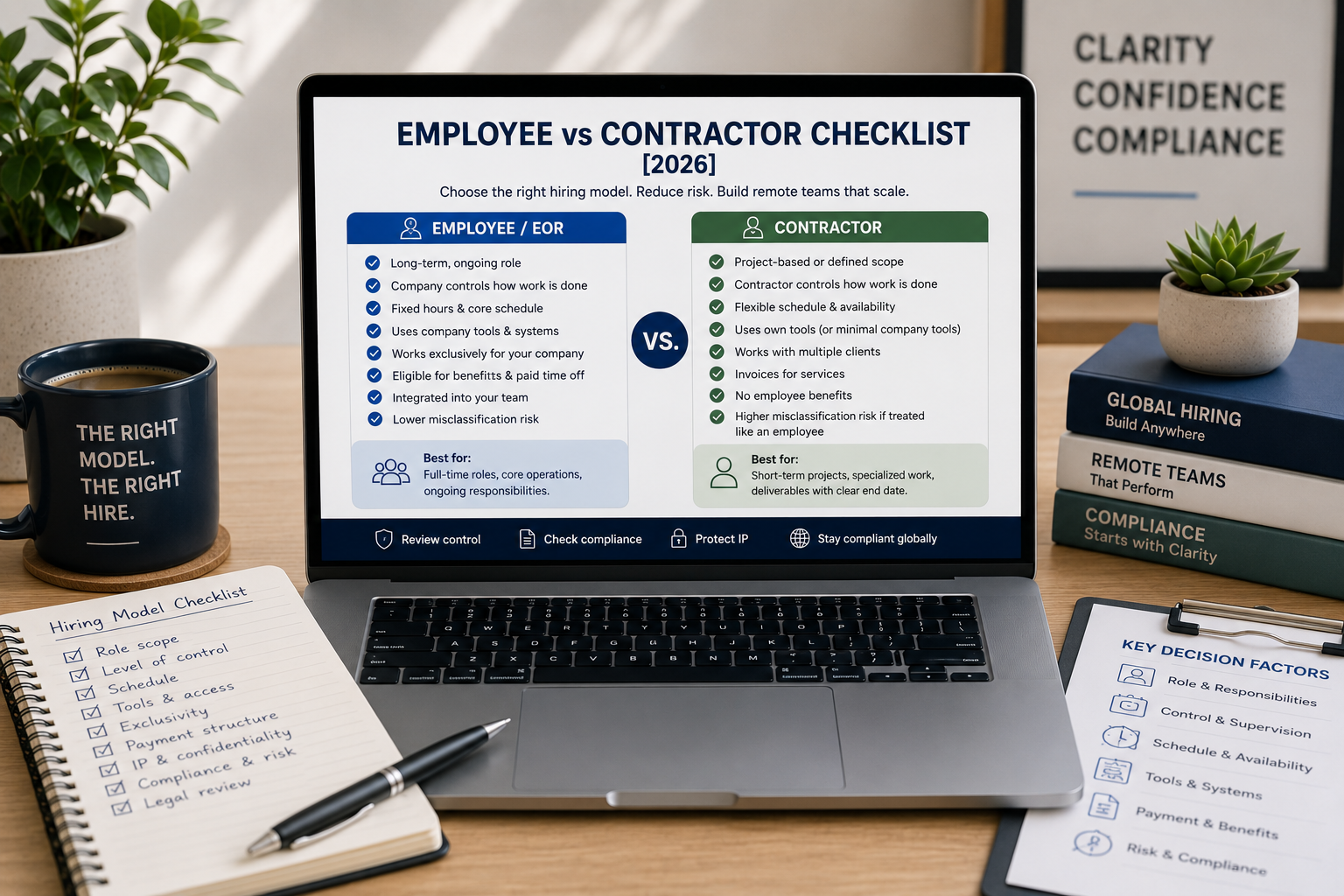 Employee vs Contractor Checklist [2026]