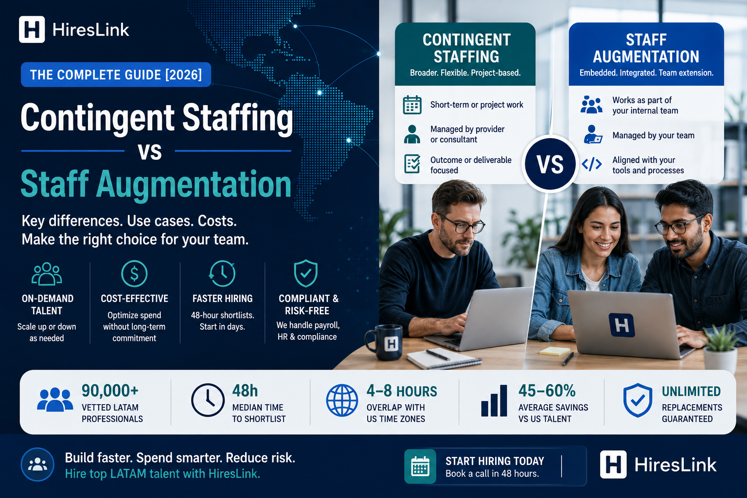 Contingent Staffing vs Staff Augmentation [2026]