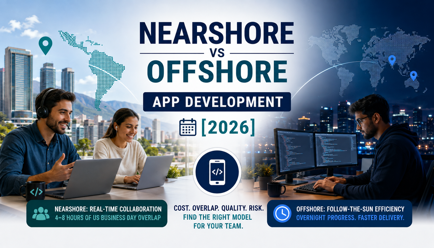 Nearshore vs Offshore App Development [2026]