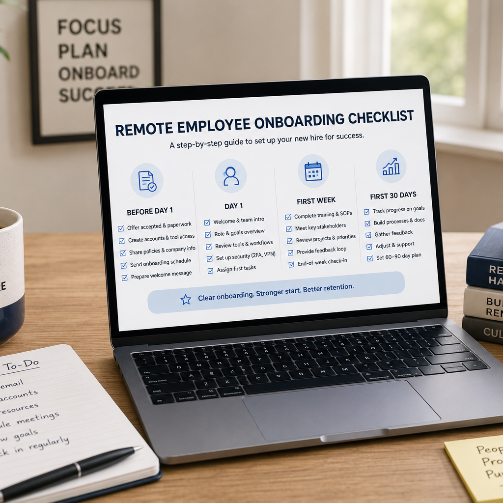 Remote Employee Onboarding Checklist [2026]