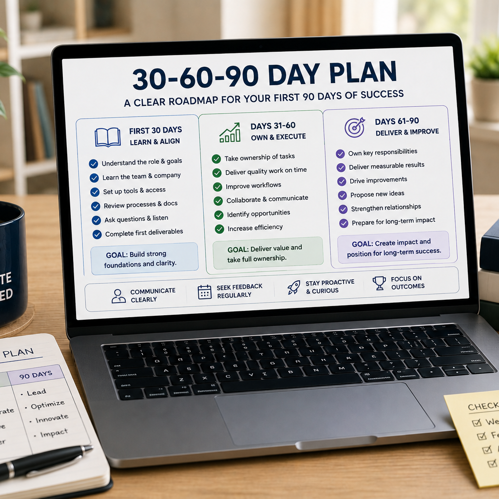 30-60-90 Day Plan Template [2026]