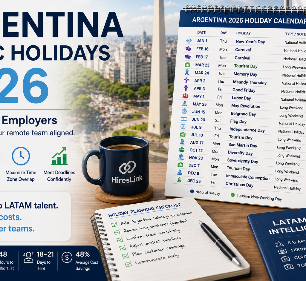 Argentina Public Holidays 2026: Guide for US Employers