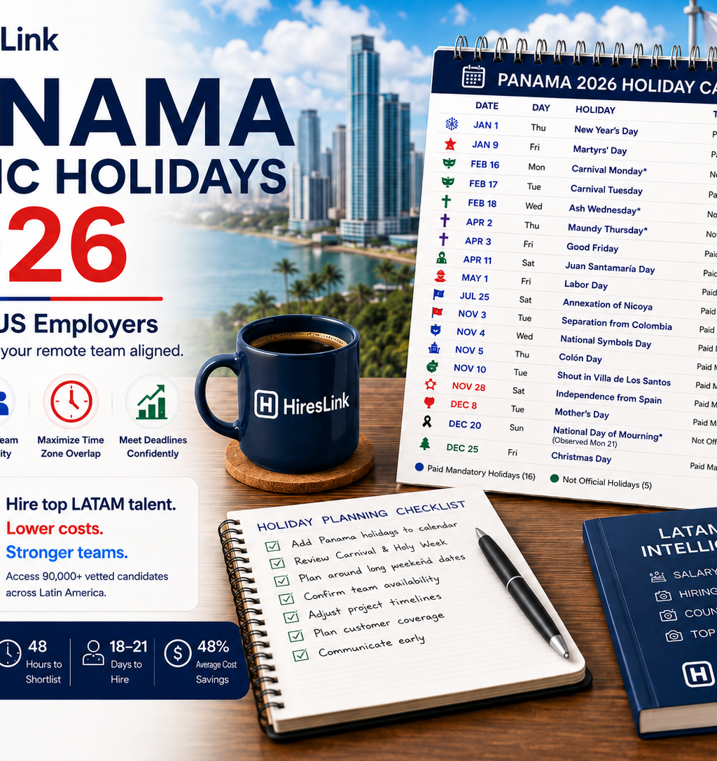 Panama Public Holidays 2026: Guide for US Employers