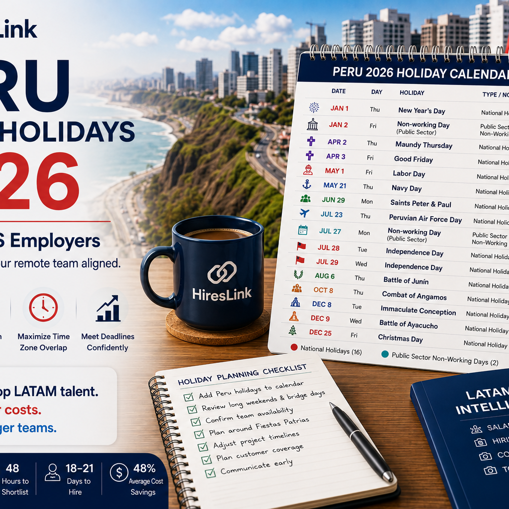 Peru Public Holidays 2026: Guide for US Employers