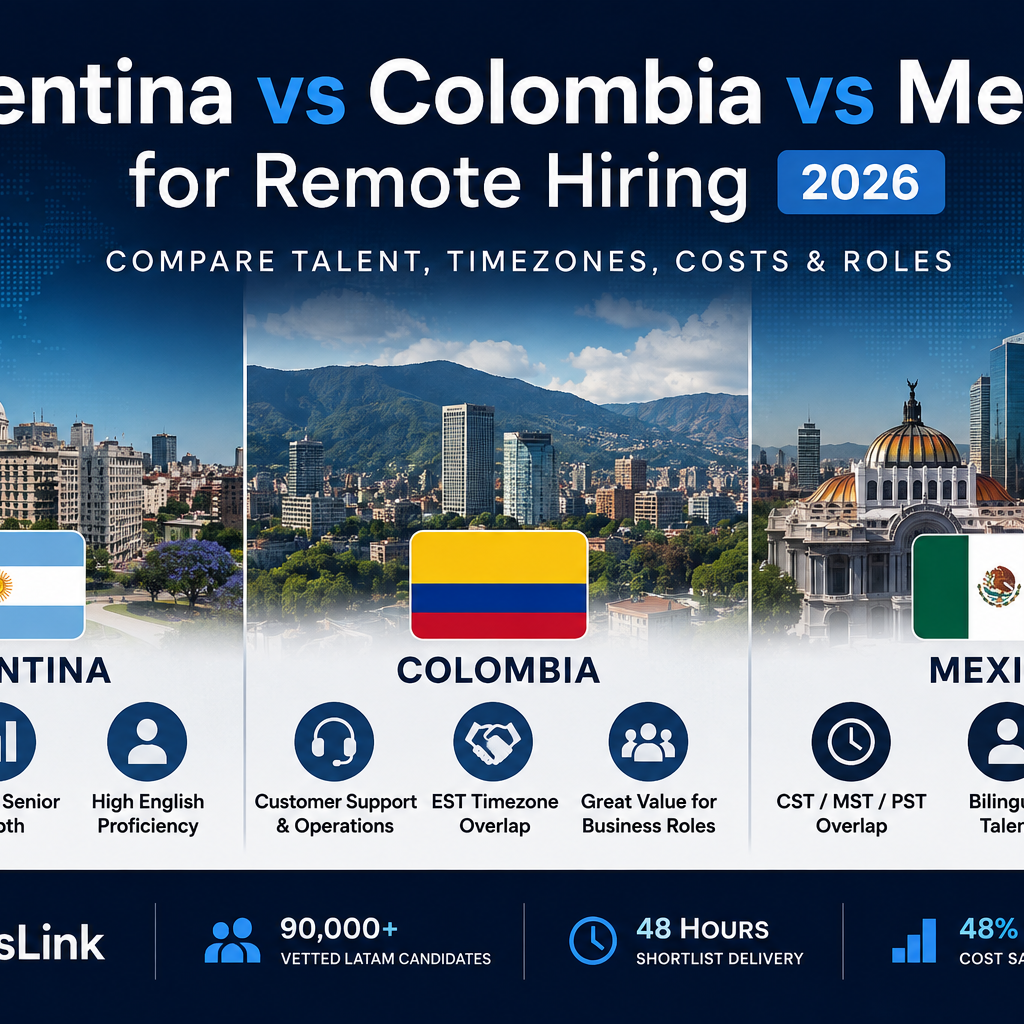 Argentina vs Colombia vs Mexico for Remote Hiring [2026]