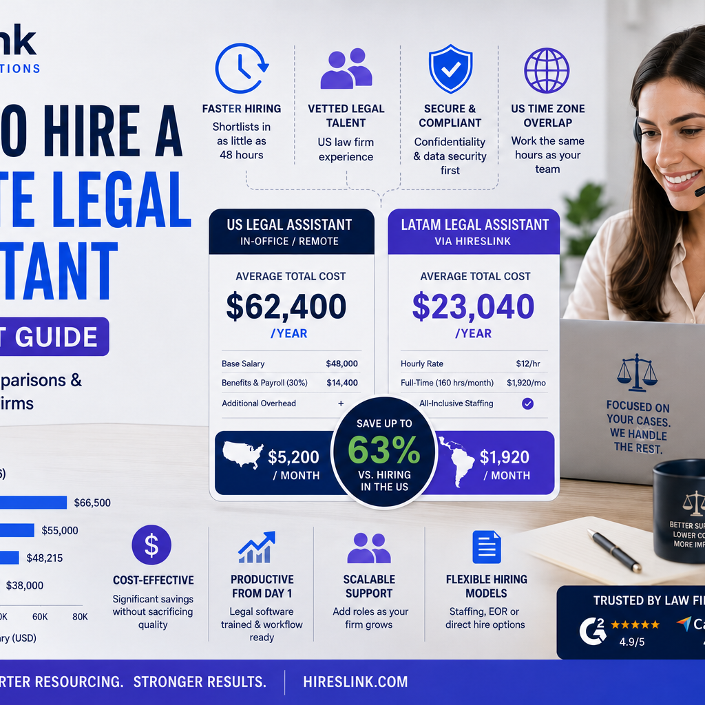 Cost to Hire a Remote Legal Assistant [2026]