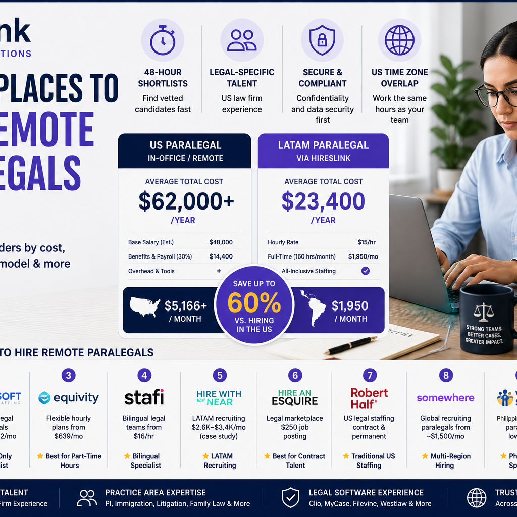 10 Best Places to Hire Remote Paralegals [2026]
