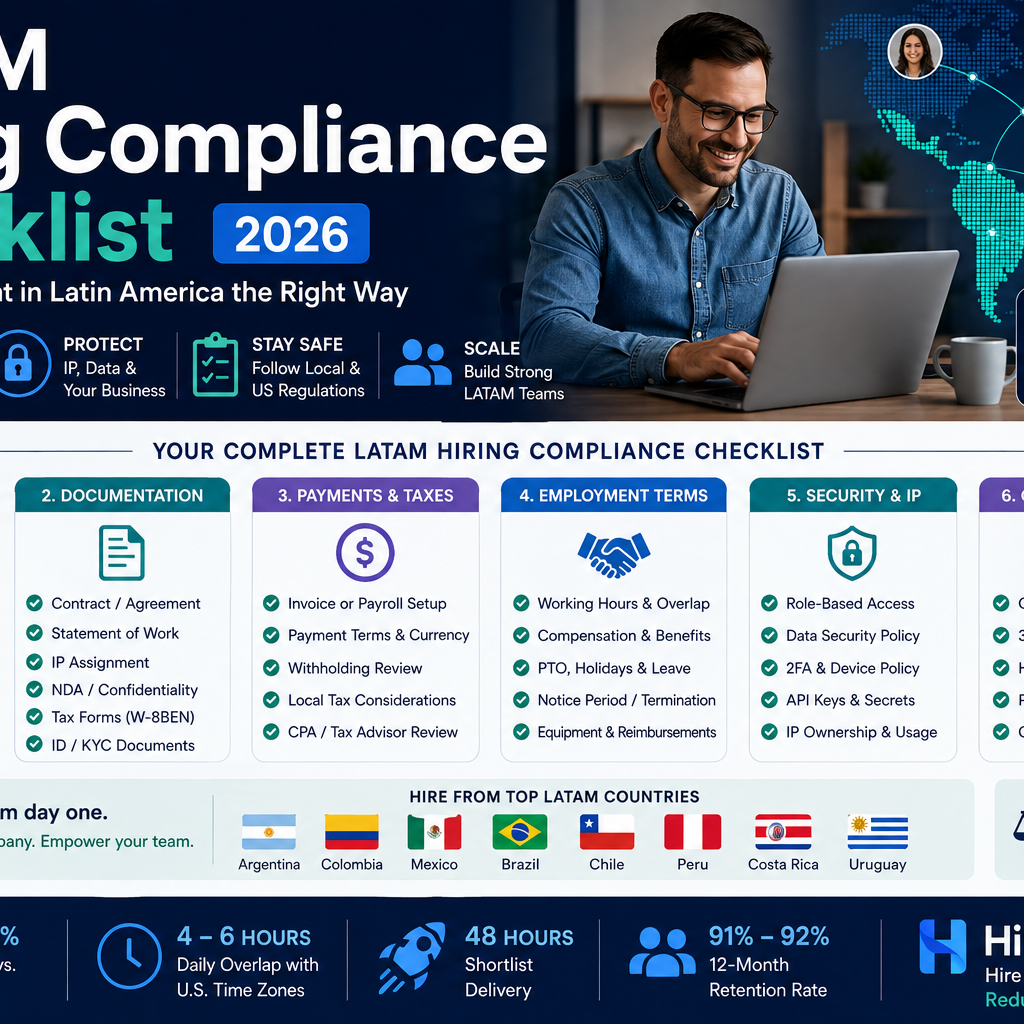 LATAM Hiring Compliance Checklist for US Employers [2026]
